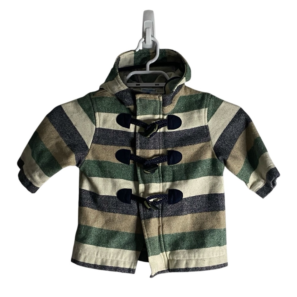 Steve & Barry's Baby Striped Wool Duffel Coat